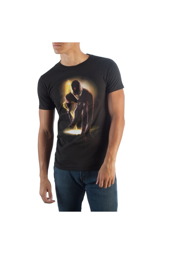 Flash Running Black T-Shirt-5XL