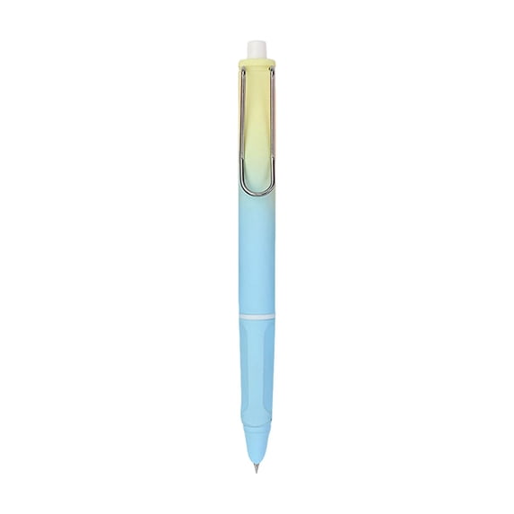 Clearance! 2Pcs Gradient Color Press Pen Yellow Light Blue Gel Pens Ballpoint Pens