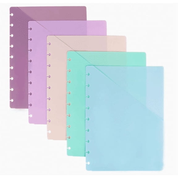 Clearance! 5-Color Loose Leaf Notebook Binder Notebook Ring Binder