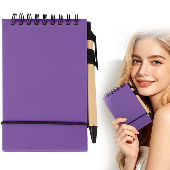 Clearance! 50 Blank Notebooks (100 Pages)/Purple Notebook Planner Spiral Notebook