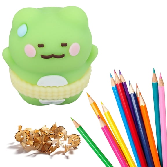 Clearance! Cartoon Animal Pencil Sharpener Frog Manual Pencil Sharpener Heavy Duty Pencil Sharpener