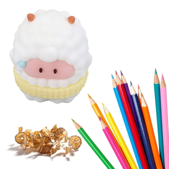 Clearance! Cartoon Animal Pencil Sharpener Lamb Manual Pencil Sharpener Heavy Duty Pencil Sharpener