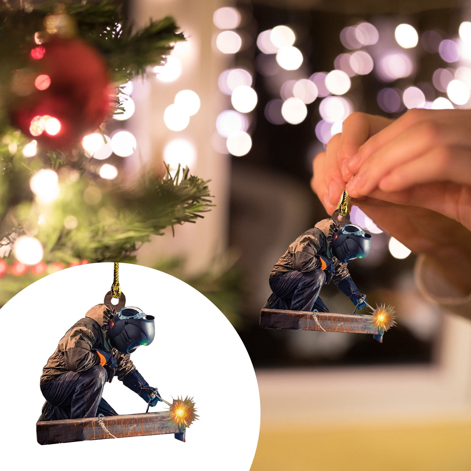 🎅🎄 Flash Sale! Christmas Ornaments Welder Series Pendant D, Christmas