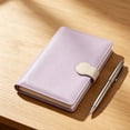 thumbnail image 1 of Clearance! Exquisite Leather Thickened Buckle Notebook Purple Planner Spiral Notebook, 1 of 4