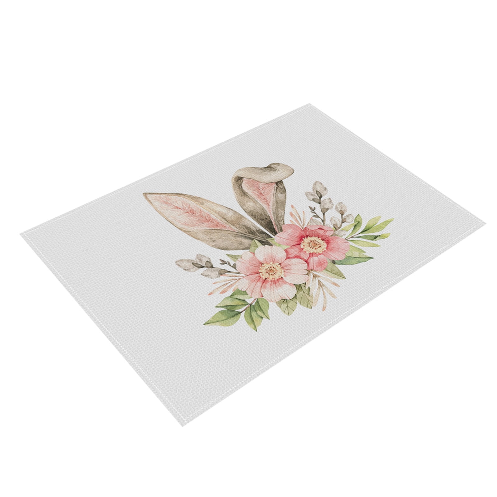 Flash Sale! OJGEha Easter Placemats Set of 4 Seasonal Spring Table