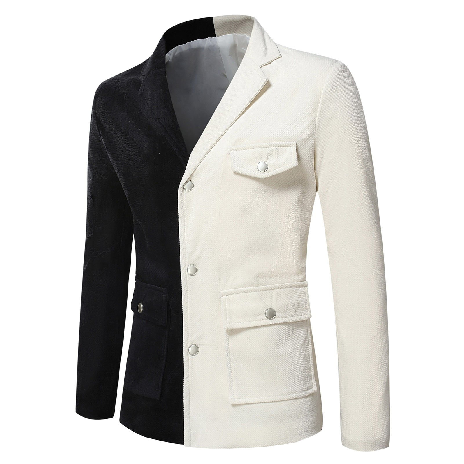 Flash Sale!Syhpoeug Blazer for Men Mens Open Slim Fit Two Color
