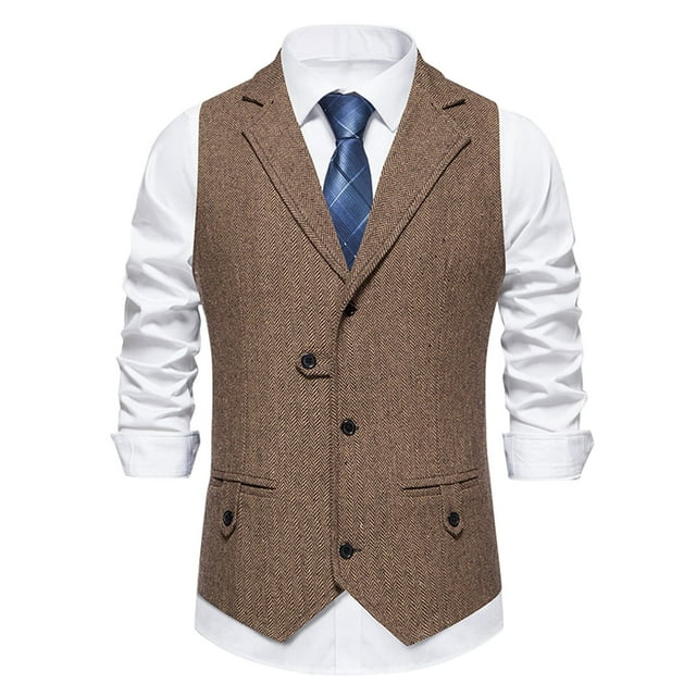 Flash Sale!Syhpoeug Vest for Men's Spring and Winter Vintage Casual