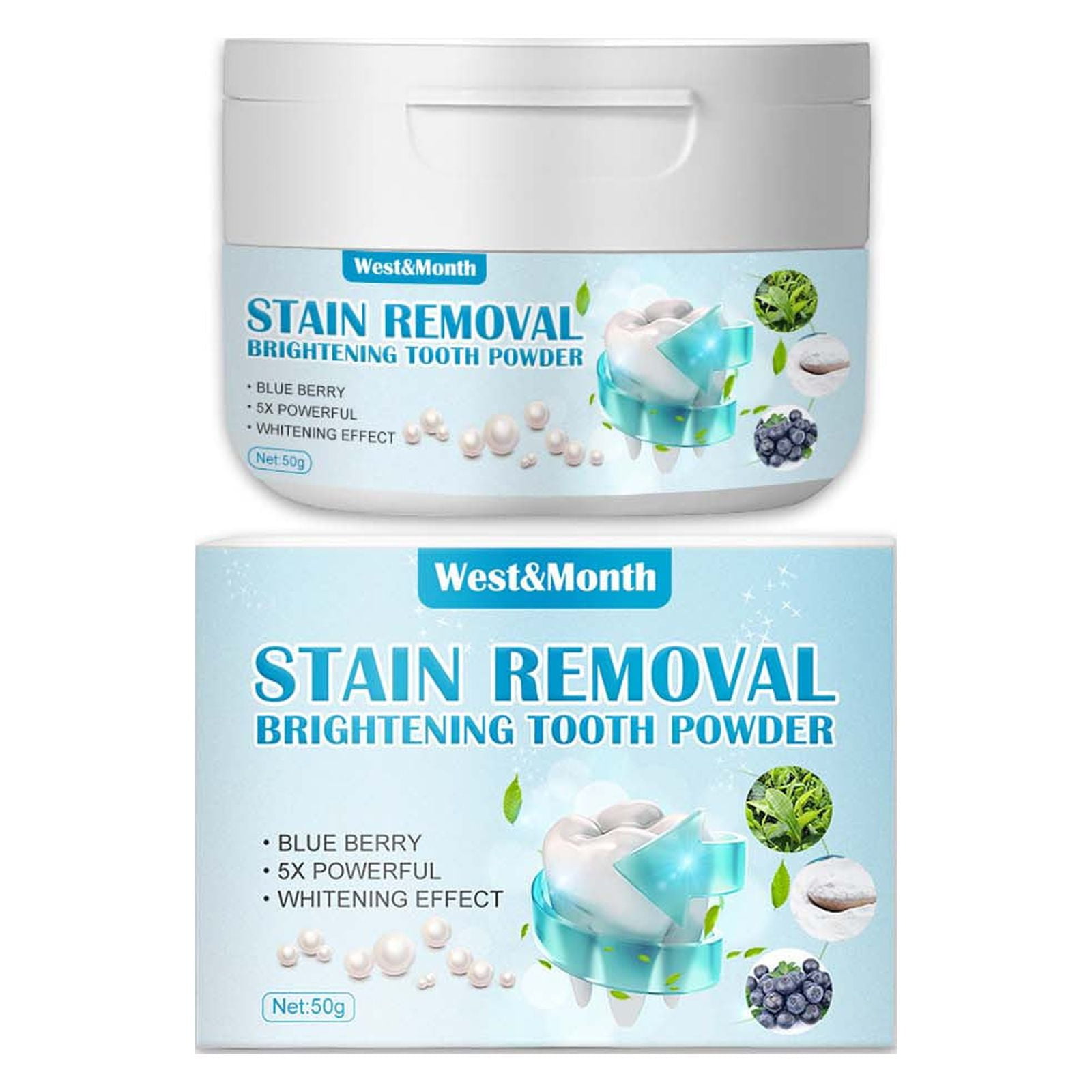 Flash Sales Blueberry Bicarbonate Of Bicarb Tooth Powder Pearl And