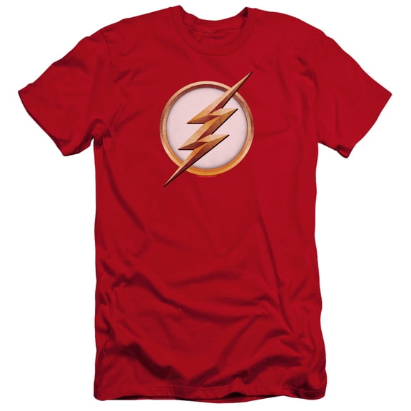 Flash Season 4 Logo HBO S/S Adult 30/1 T-Shirt Red