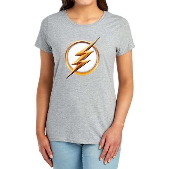 Flash Season 4 Logo Women's T Shirt, Athletic Heather, Medium