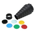 Flash Snoot Mount Conical Snoot Kit Optical Photography Flash Condenser Tube for Studio Photo