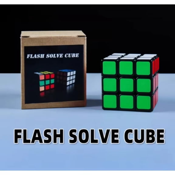 Flash Solve Magic Cube 360 Degree Instant Restore Puzzle Cube Professional Stage Close Up Magic Tricks Illusions Gimmicks Prop