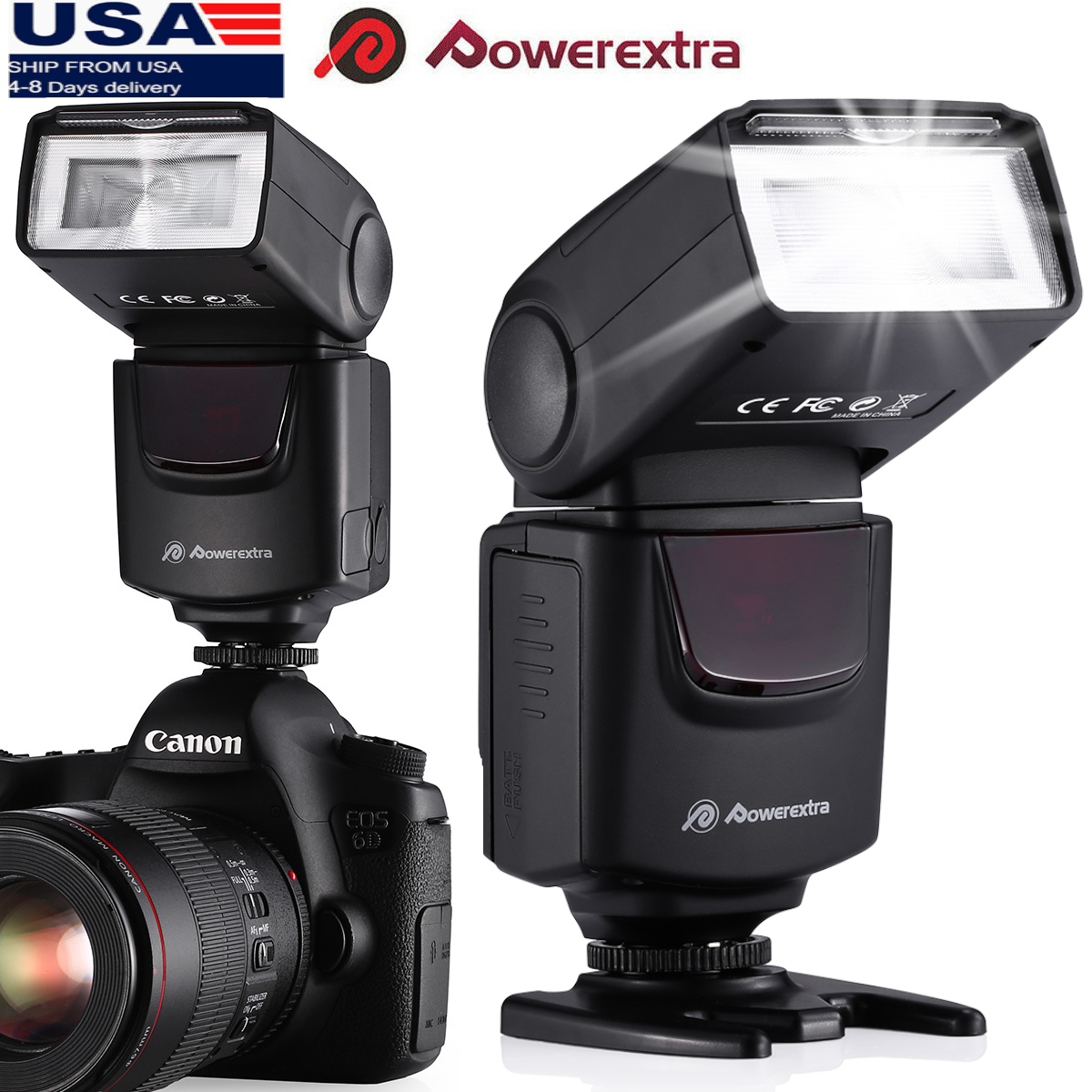 Flash Speedlite for Canon Rebel SL1 T4i T3i T3 XSi 60D 550D 5D Mark III