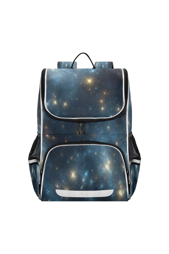 Flash Stars in Night Backpack Purse Daypack Book Bag Fashion Accessories Unisex 15L for Commute Travel School