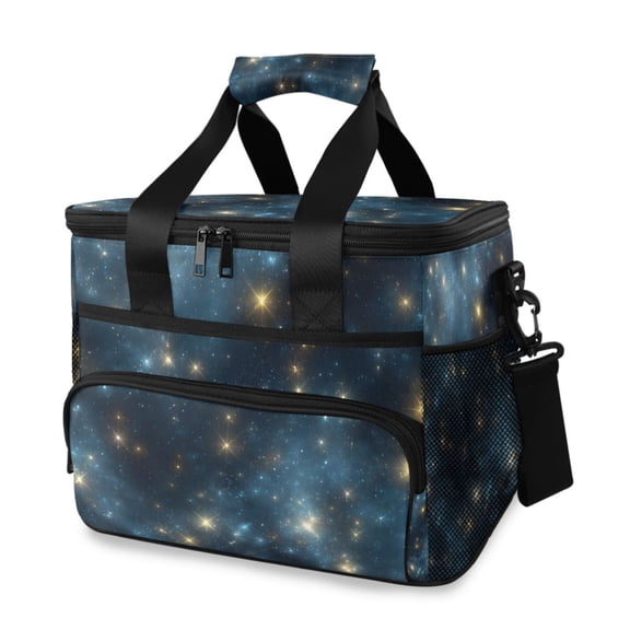 Flash Stars in Night Portable Cooler Lunch Box Reusable Insulated Lunch Bag Leakproof 15L