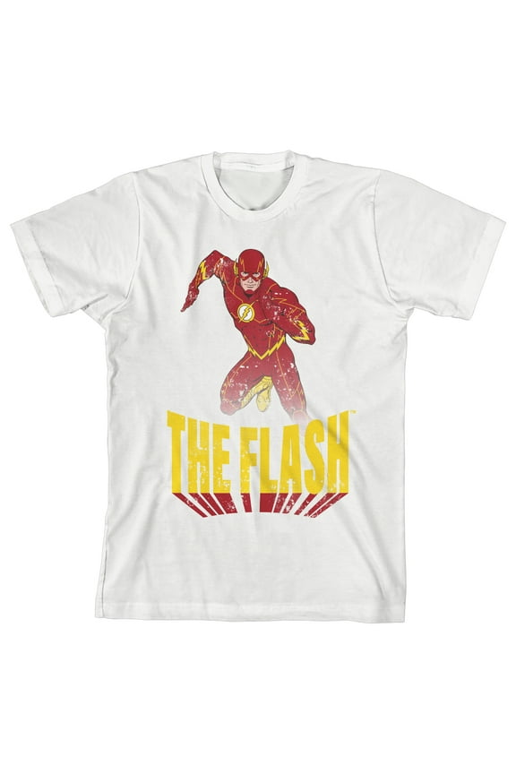 Flash Superspeed Run Toddler Boy's White T-shirt-3T
