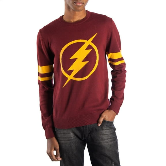 Flash Sweater DC Comics Apparel Flash Shirt DC Comics Sweater Flash Apparel-XX-Large