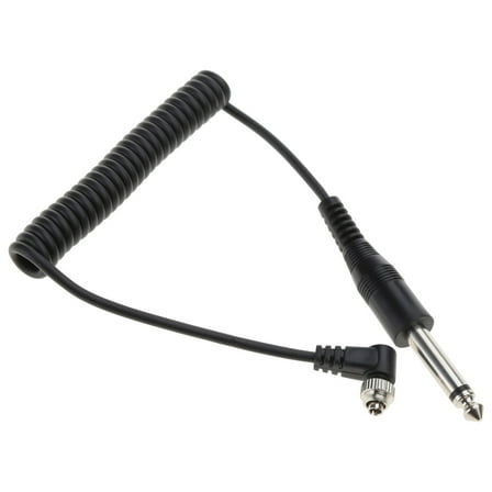 Flash Sync Cable Camera Flash Sync Cable 2.5mm to Male Flash PC Sync Cable Cord with Screw Lock Extended Coiled Wire