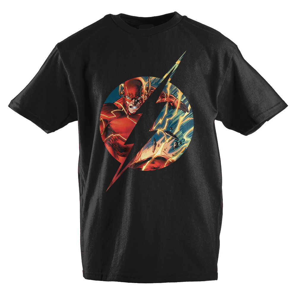 Flash TShirt Superhero Clothing Youth Boys Justice League Shirt-X-Small - image 1 of 2