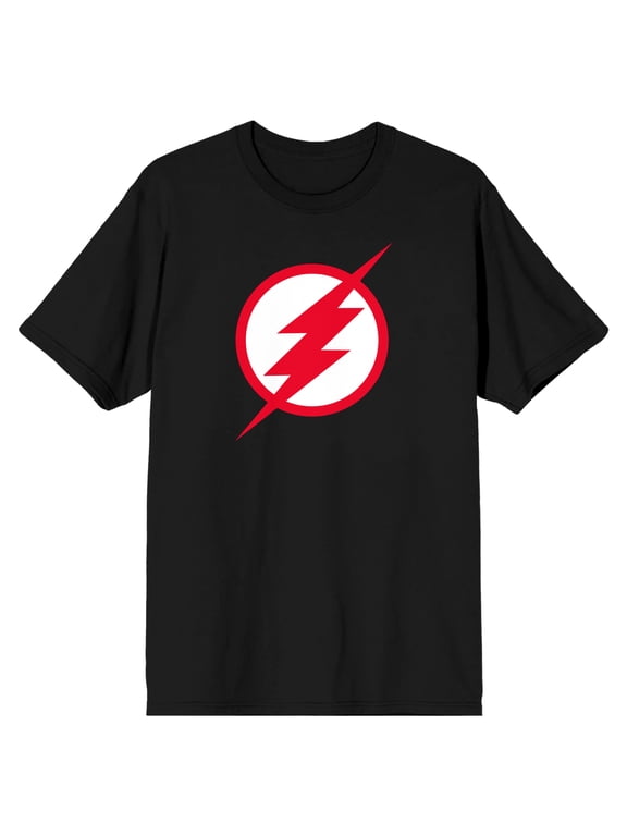 Flash TV Show Logo Men's Black T-shirt-XS