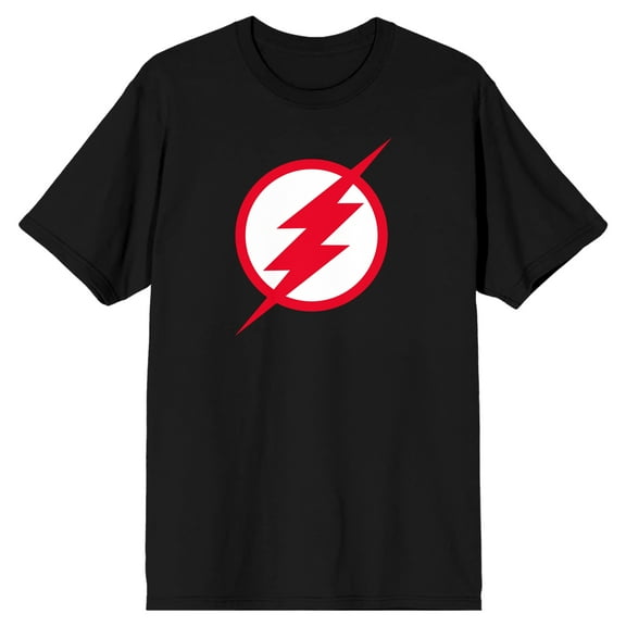 Flash TV Show Logo Men's Black T-shirt-XXL