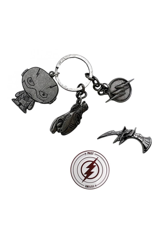The Flash CHS Keychain and Pin Set