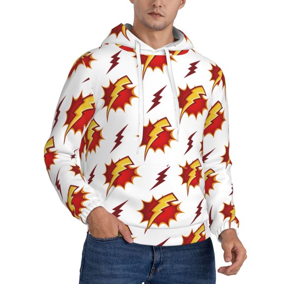 Flash Thunder Hoodie Men Unisex 3d Fleece Hooded Sweatshirt Xx-Large