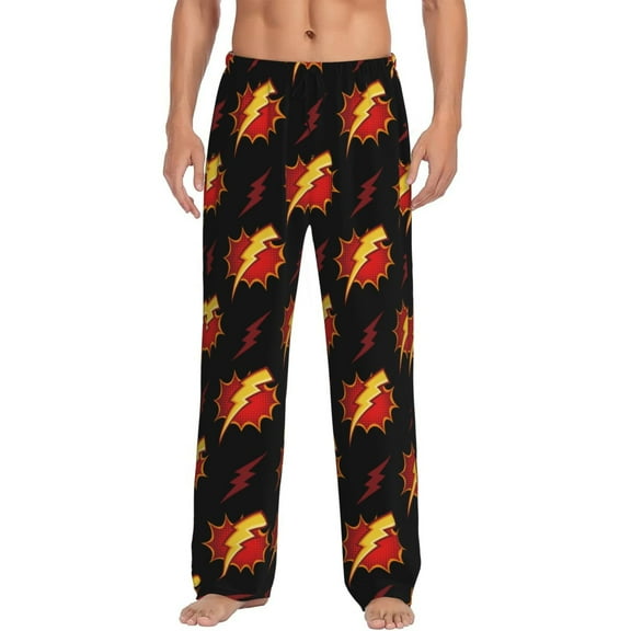 Flash Thunder Men'S Pajama Pants Soft Sleep Lounge Pants Pjs Bottoms With Pockets Small