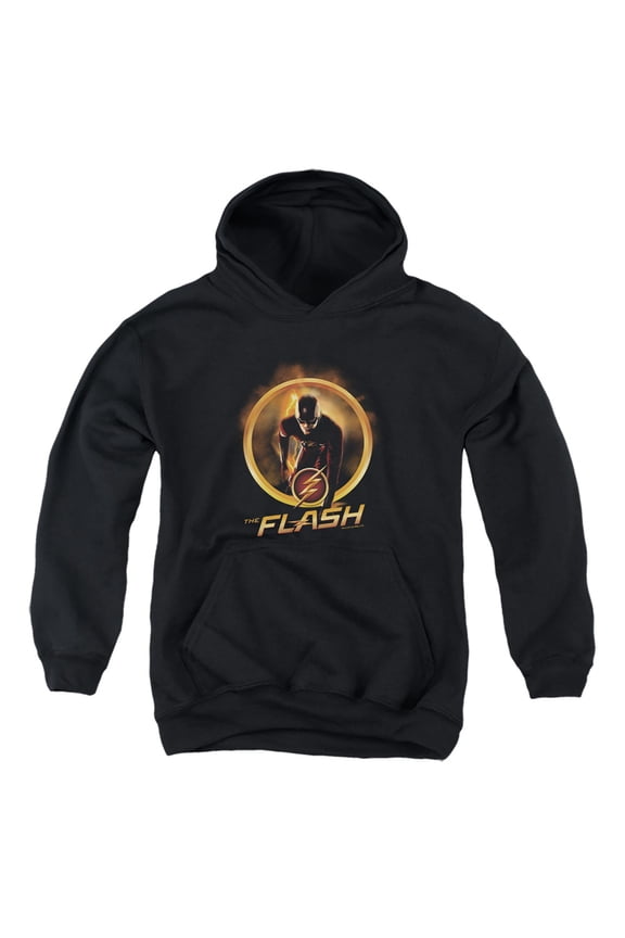 Flash Tv Series Fastest Man Alive Kids Pull-Over Hoodie (Large) for Youth Boys and Girls, Black