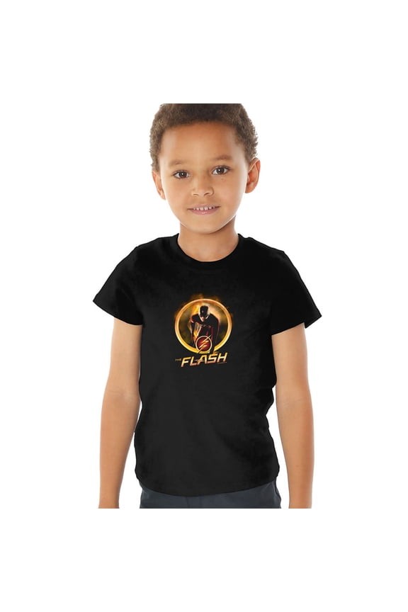 Flash Tv Series Fastest Man Alive Kids T Shirt (4) for Youth Toddler Boys and Girls, Black