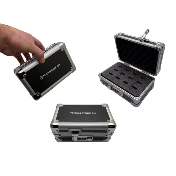 USB Drive Storage Case  Aluminum 12 Slots