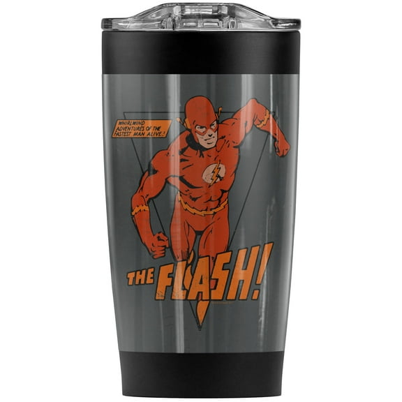 The Flash Whirlwind Stainless Steel Tumbler 20 oz Coffee Travel Mug/Cup, Vacuum Insulated & Double Wall with Leakproof Sliding Lid | Great for Hot Drinks and Cold Beverages