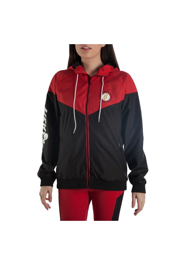 Flash Windbreaker DC Comics Jacket Flash Gift - DC Comics Clothing Flash Jacket-Large