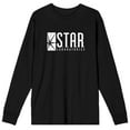 thumbnail image 1 of Flash Zoom Logo Men's Black Long Sleeve Tee - L, 1 of 2