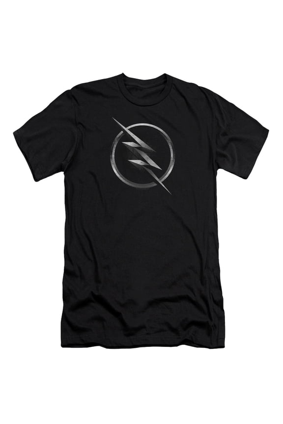 Flash Zoom Logo S/S Adult 30/1 T-Shirt Black