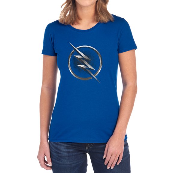 Flash Zoom Logo Women's T Shirt, Royal, Large