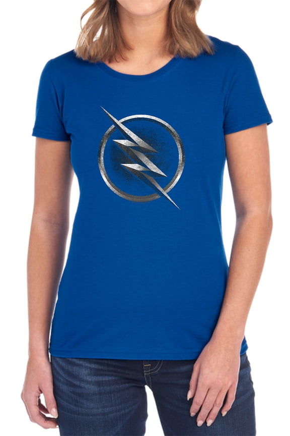 Flash Zoom Logo Women's T Shirt, Royal, Large