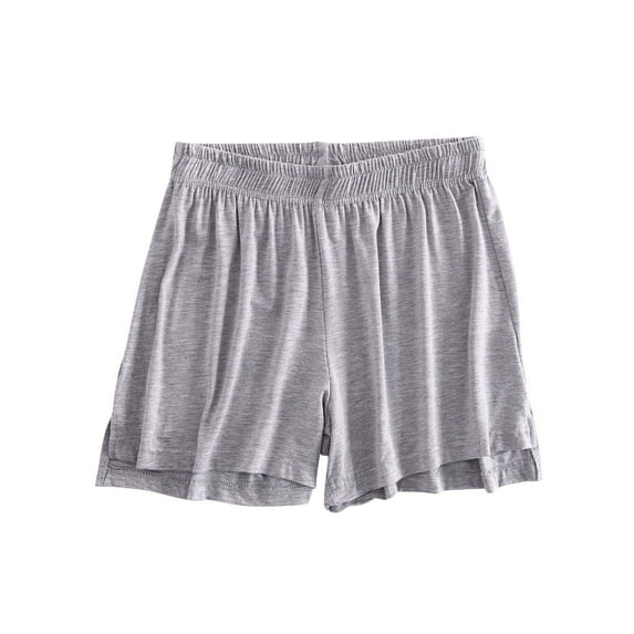 Flash Stylish fashion Olyvenn Women's Soft Pajama Shorts Summer Sleep Bottoms Lounge Shorts with Pockets Comfy Elastic Waist Drawstring Beach Shorts Gray XXL