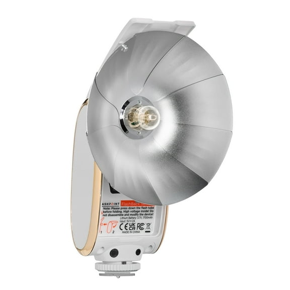 Flashpoint FlashBack Lux Senior Retro Camera Flash (White), Godox Lux Senior