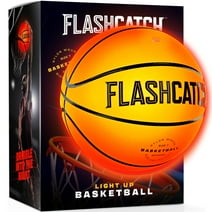 FlashCatch Light Up Basketball - Glow in the Dark Basketball - NO 7 - Sports Gifts For Boys & Girls 8-12+ Year Old - Kids & Teens Gift Ideas - Cool Boy Toys Glowing Ball Night Activity