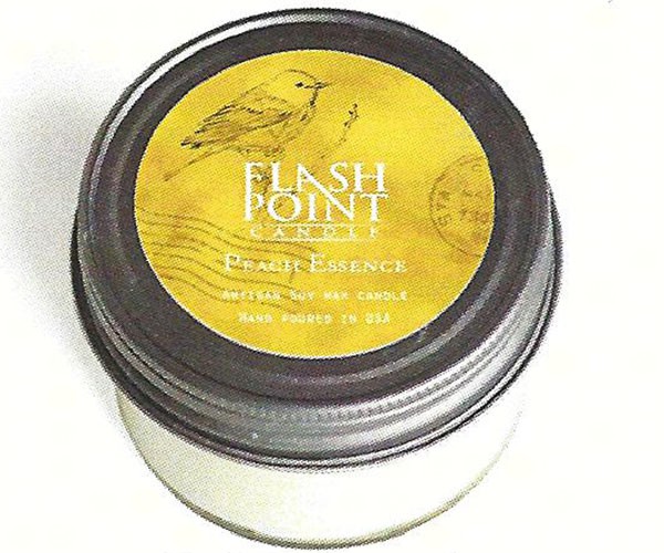 FlashPoint Candle FP104FMP30 Flight Mini Jar Pewter Peach Essence