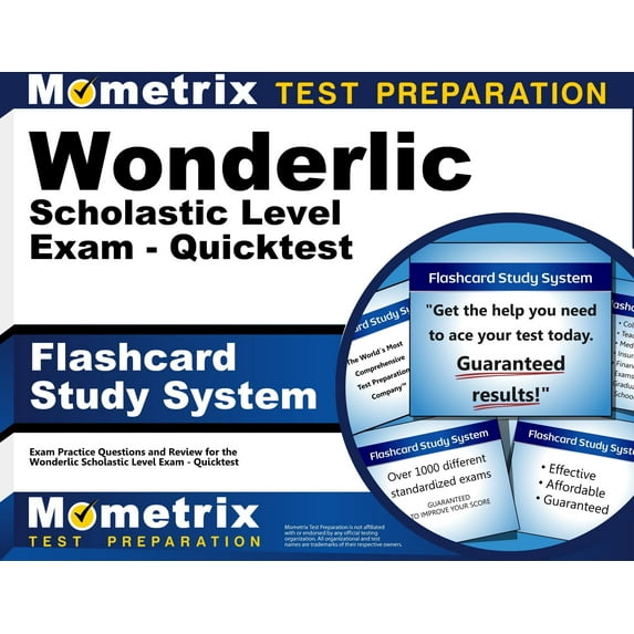 Flashcard Study System for the Wonderlic Scholastic Level Exam - Quicktest : Wonderlic Exam Practice Questions & Review for the Wonderlic Scholastic Level Exam - Quicktest (Cards)