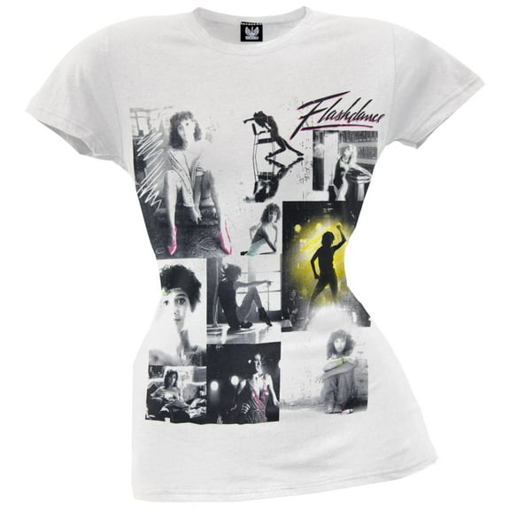 Flashdance - Film Collage Juniors T-Shirt - Small