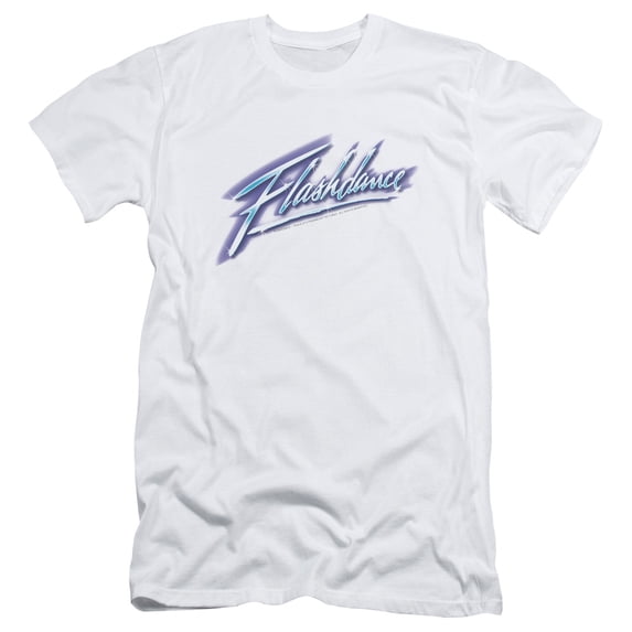 Flashdance Men's Logo Slim Fit T-shirt White