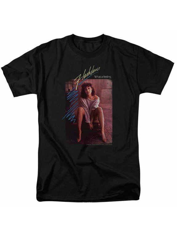 Flashdance Title T Shirt Mens Licensed 80s Dance Movie Tee Black