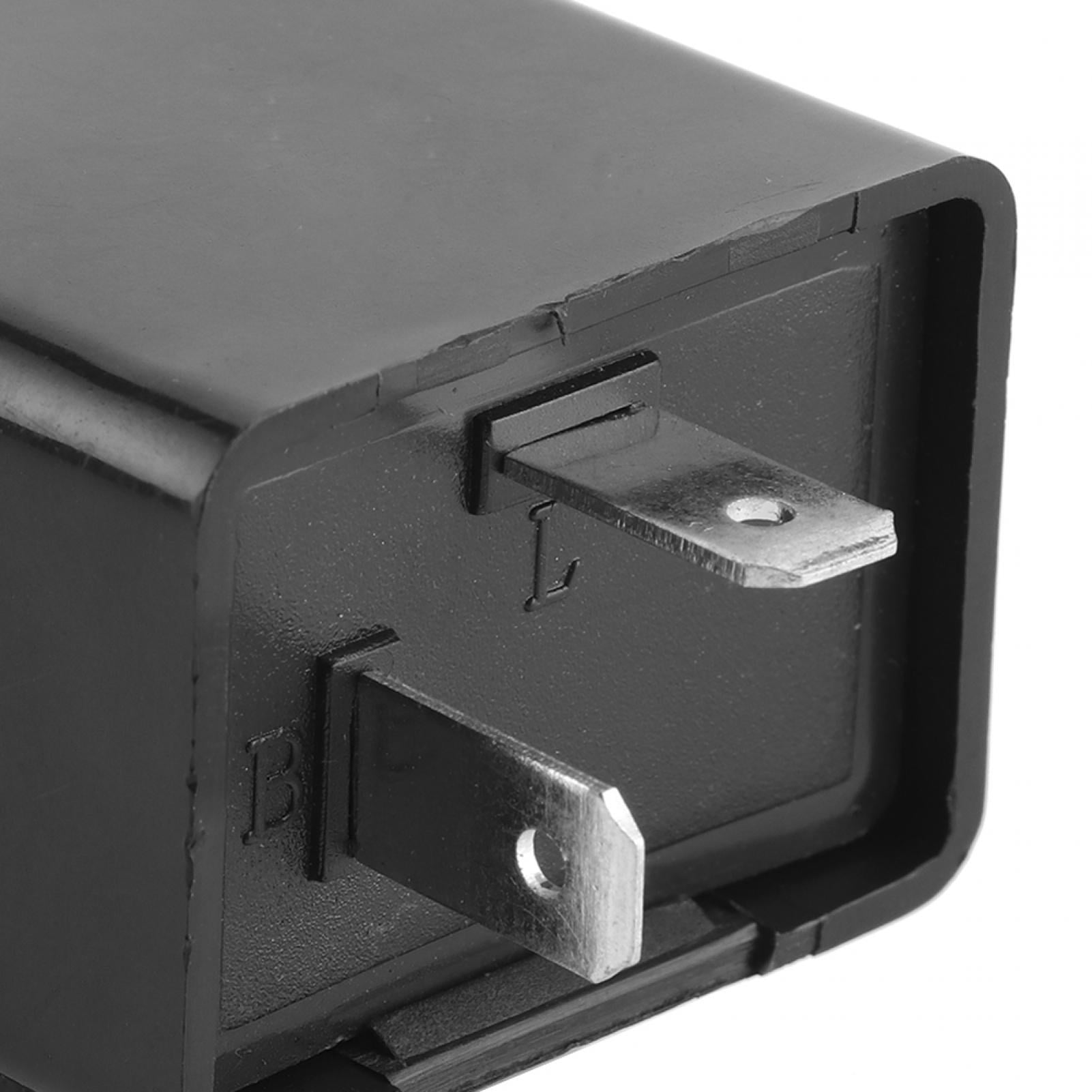 Flasher Relay, Pair 12V 2Pin Motorcycle Flasher Relay LED Turn Signal