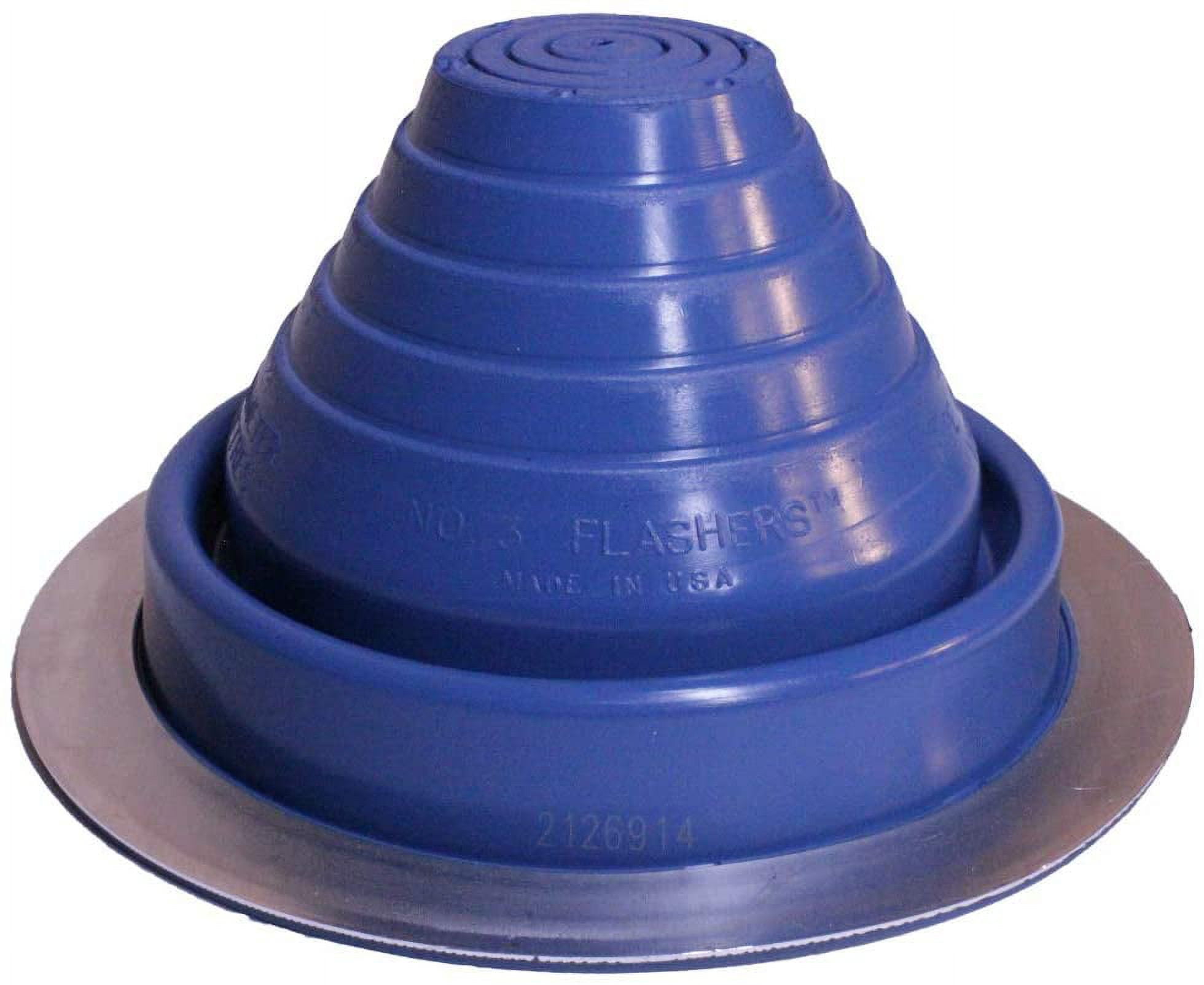 Flashers 3 Blue EPDM Flexible Roof Jack Pipe Boot Metal Roofing Pipe