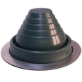 thumbnail image 1 of Flashers #3 Green EPDM Flexible Roof Jack Pipe Boot Metal Roofing Pipe Flashing (Pipe OD 1/4" to 5"), 1 of 6