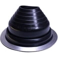 thumbnail image 1 of Flashers #4 Black EPDM Flexible Roof Jack Pipe Boot Metal Roofing Pipe Flashing (Fits Pipe OD 3" to 6-1/4"), 1 of 4