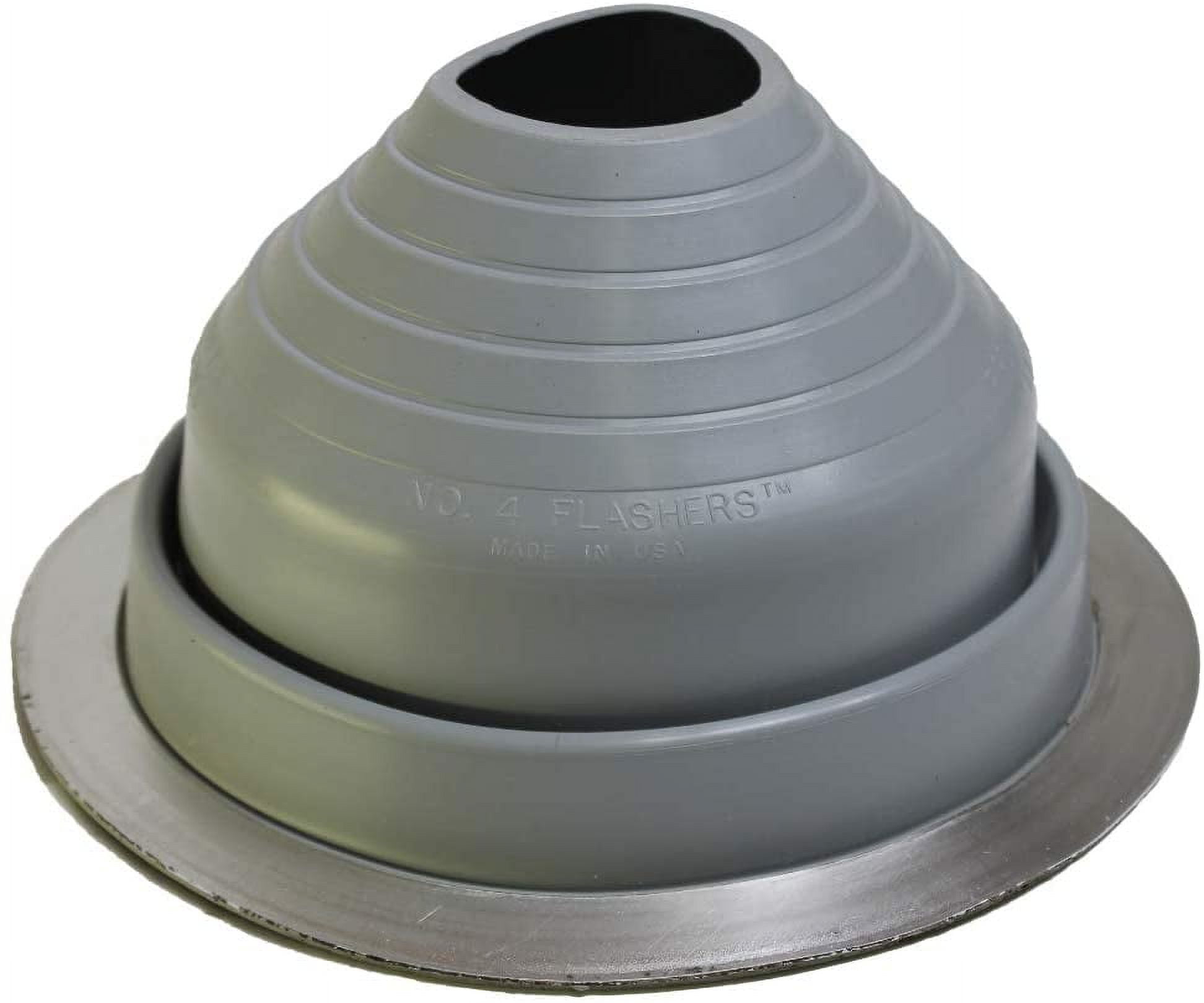 Flashers 4 Grey EPDM Flexible Roof Jack Pipe Boot Metal Roofing Pipe